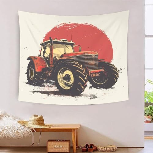 ICFGHJQRS Tractor 3D-Druck Wandteppich Poster Ornament Wandkunst Tapestry Zubehör Trennwände Wandteppich für Wohnzimmer Schlafzimmer 100cmx150cm von ICFGHJQRS