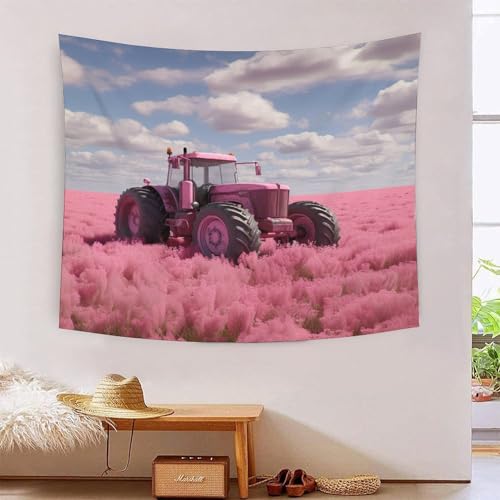ICFGHJQRS Tractor 3D-Druck Wandteppich Poster Wanddekoration Tapestry Zubehör Raumteiler Wandteppich für Schlafzimmer, Wohnzimmer, Schlafsaal und Schlafzimmer 150cmx200cm von ICFGHJQRS