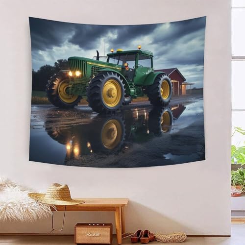 ICFGHJQRS Tractor 3D-Druck Wandteppich Poster Wanddekoration Tapestry Zubehör Trennwände Wandteppich für Wohnkultur 100 cm x 150 cm von ICFGHJQRS