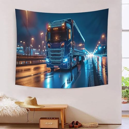 ICFGHJQRS Truck 3D-Druck Wandteppich Poster Wanddekoration Tapestry Zubehör Trennwände Wandteppich Für Wohnzimmer Schlafzimmer 180cmx230cm von ICFGHJQRS