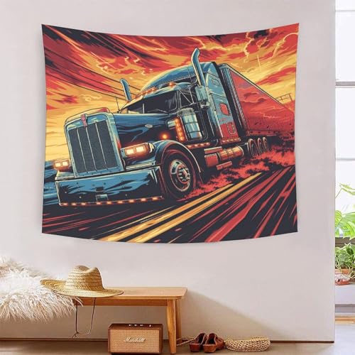 ICFGHJQRS Truck 3D-Druck Wandteppich Poster Wanddekoration Tapestry Zubehör Trennwände Wandteppich für Wohnkultur 180 cm x 230 cm von ICFGHJQRS