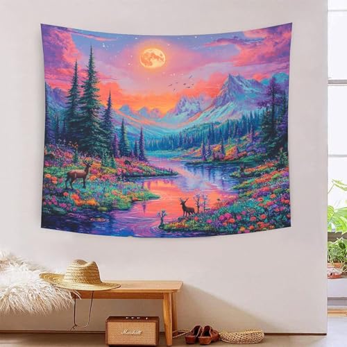 ICFGHJQRS Weird Worlds 3D-Druck Wandteppich Poster Ornament Wandkunst Tapestry Zubehör Raumteiler Wandbehang Verwendet In Schlafzimmer, Wohnzimmer, Tagesdecke, Wanddekoration 100cmx150cm von ICFGHJQRS