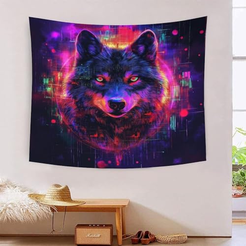 ICFGHJQRS Wolf 3D-Druck Wandteppich Poster Ornament Wandkunst Tapestry Zubehör Raumteiler Tapisserie Für Wohnzimmer Schlafzimmer 130cmx150cm ICFGHJQRS Wolf 3D-Druck Wandteppich Poster Ornament Wandkunst Tapestry Zubehör Raumteiler Tapisserie Für Wohnzimmer Schlafzimmer 130cmx150cm von ICFGHJQRS