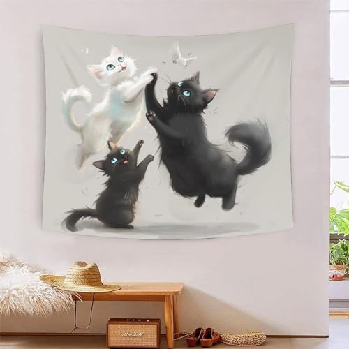 Ragdoll 3D-Druck Wandteppich Poster Ornament Wandkunst Tapestry Stoff Wand hängende Dekoration verwendet im Schlafzimmer, Wohnzimmer, Tagesdecke, Wanddekoration 150 x 200 cm Ragdoll 3D-Druck Wandteppich Poster Ornament Wandkunst Tapestry Stoff Wand hängende Dekoration verwendet im Schlafzimmer, Wohnzimmer, Tagesdecke, Wanddekoration 150 x 200 cm von ICFGHJQRS