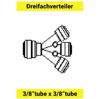 Dreifachverteiler für Schlauch 3/8" von ICH-ZAPFE