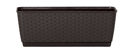 ICHWILLGARTENMÖBEL Balkonkasten Ratolla P braun in Polyrattan Optik ca. 40 cm lang - absolut Wetterfest, UV-beständig und stoßfest ICHWILLGARTENMÖBEL Balkonkasten Ratolla P braun in Polyrattan Optik ca. 40 cm lang - absolut Wetterfest, UV-beständig und stoßfest von ICHWILLGARTENMÖBEL