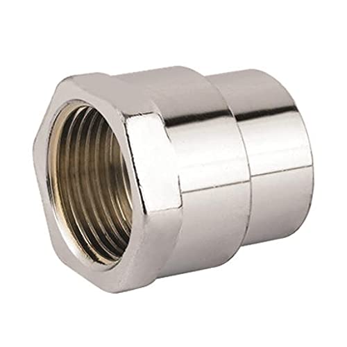 Gewindefitting verchromt Messing, Reduziermuffe IG 1/2" x IG 3/8" von ICMA