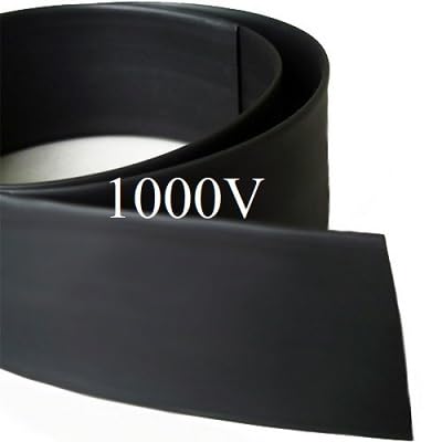 Durchmesser 70 80 90 100 120 150 180 210 mm Schrumpfschlauch 2:1 Polyolefin Thermokabelhülse Isolierte Drahtschutzhülle (Color : Black 1000V, Size : Dia 210 Width 335mm) von ICOBES