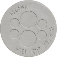 Icotek - kel-dp 32/10 Kabeldurchführungsplatte Klemm-Ø (max.) 9.4 mm Elastomer Grau 1 St. von ICOTEK