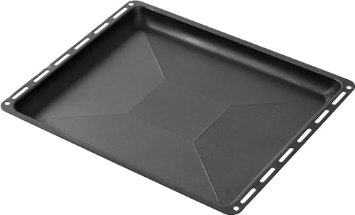 ICQN 455 x 375 x 30 mm Antihaft-Beschichtung Backblech, Passend für Bosch, Siemens, Neff, Constructa, Flavel, Simfer, Fettpfanne für Backofen, Kratzfest, Non-Stick, 45,5 x 37,5 x 3 cm von ICQN