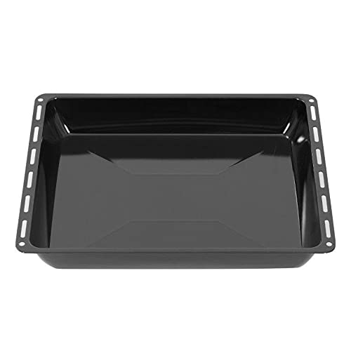 ICQN Backblech 422 x 370 x 45 mm, Emailliert Fettpfanne für Backofen und Herd, Passend für ELECTROLUX, AEG, IKEA, ZANUSSI, JUNO, ZOPPAS Kratzfest & Rostfrei, 42,2x37x4,5 cm von ICQN