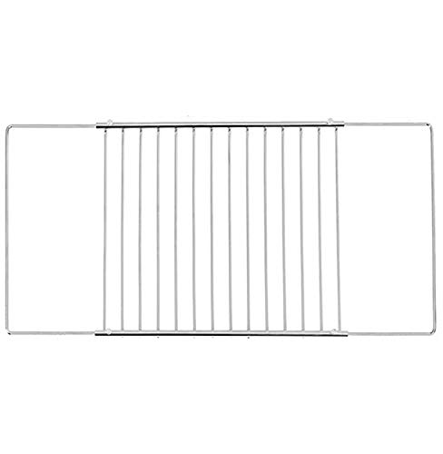 ICQN Universal Gitter, Ausziehbar von 37,5-60 cm Backofenrost, Verstellbar Ofengitter für Backofen, Backofengitter, Grillrost, Backrost, Gitterrost, Verchromt Backgitter von ICQN