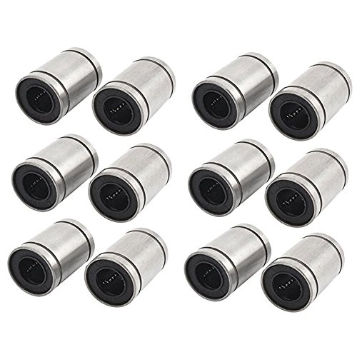ARCELI 12 Stücke LM8UU Linearlager für 3D Drucker, RepRap Prusa Mendel DIY CNC Bewegung, Prusa Mendel, Reprap (8mm x 15mm x 24mm) von ARCELI