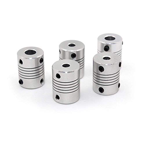 ICQUANZX 5PCS Flexible Kupplungen 5mm bis 8mm NEMA 17 Wellenkupplung für RepRap 3D Drucker Prusa i3 oder CNC Maschine von ARCELI