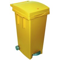 ICS - Bidon mit Rädern und Pedal für separate Sammlung 80LT Blue Yellow - Yellow von ICS