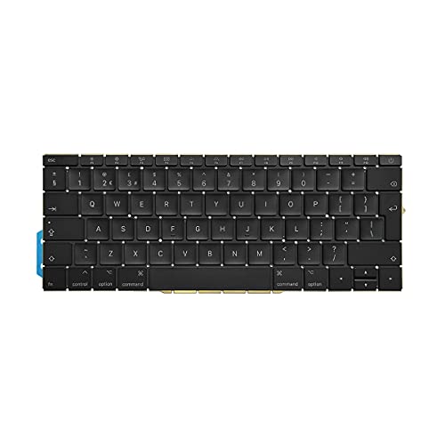 ICTION QWERTY Ersatz-Tastatur für MacBook Pro Retina 13 Zoll A1708 UK Tastatur 2016 2017 Jahr von ICTION