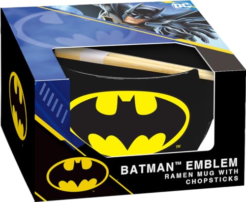ICUP DC Comics Batman Emblem Ramen Tasse mit Essstäbchen von ICUP