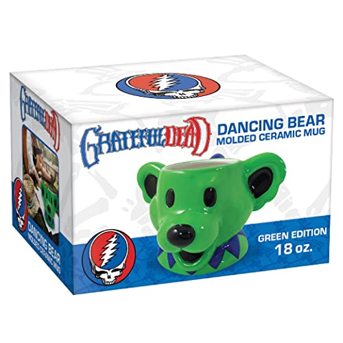 ICUP Grateful Dead Dancing Bear Keramik-Kaffeetasse, 473 ml, Grün von ICUP