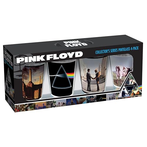 ICUP Pink Floyd Album Covers 4 Pc Pint-Glas, groß, mehrfarbig von ICUP