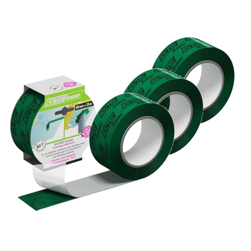 ICUTEC 3er Spar-pack Klebeband Icusan 60 mm x 25 m I Hochleistungsklebeband für Dampfsperrfolien I Profi-Qualität mit extrem hoher Klebkraft I Lösemittelfrei und Verarbeitung ab -10°C ICUTEC 3er Spar-pack Klebeband Icusan 60 mm x 25 m I Hochleistungsklebeband für Dampfsperrfolien I Profi-Qualität mit extrem hoher Klebkraft I Lösemittelfrei und Verarbeitung ab -10°C von ICUTEC