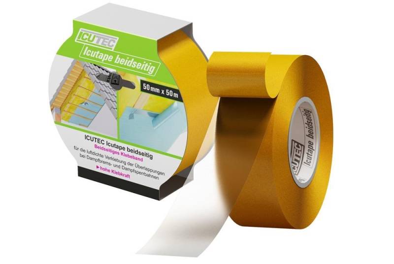 ICUTEC Dämmstoffdübel ICUTEC Klebeband Icutape beidseitig 50 m x 5 cm von ICUTEC