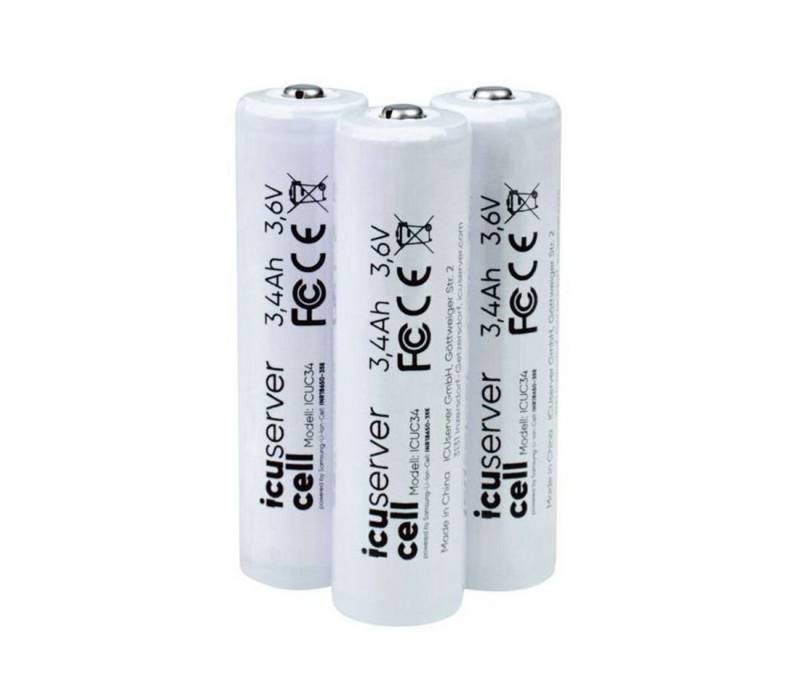 ICUserver Wildkamera (ICUserver - icucell 18650-Li-Ion-Akkus im 3er Set) von ICUserver