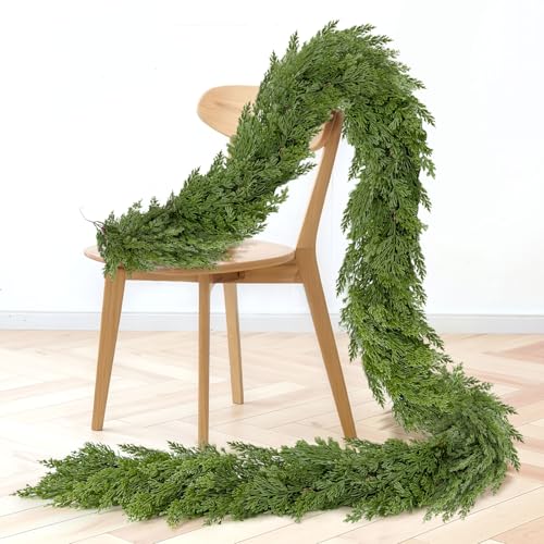 Weihnachtsgirlande aus Zedernholz, realistische, weiche künstliche Zedern-Girlanden, dicke Kieferngirlande für Zuhause, Kamin, Kaminsims, Tisch, Innen- und Außenbereich, Weihnachtsdekorationen Weihnachtsgirlande aus Zedernholz, realistische, weiche künstliche Zedern-Girlanden, dicke Kieferngirlande für Zuhause, Kamin, Kaminsims, Tisch, Innen- und Außenbereich, Weihnachtsdekorationen von ICX