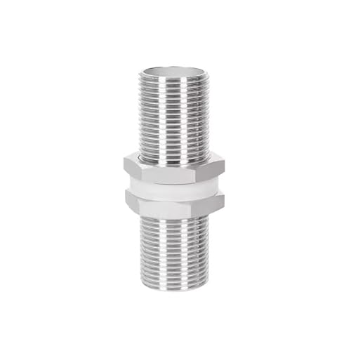 1/4" 3/8" 1/2" 3/4" 1" Male Full Thread 304 Stainless Steel Water Tank Aquarium Pipe Fitting Coupling Connector Joint ICXLPMC(BSP1.2-Length 120mm) von ICXLPMC
