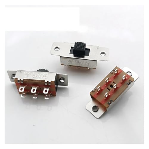 10PCS Panel PCB 6 Pin 3 Position 1.5A250V 3A125V Slide Switch ON-OFF Switch Handle Toggle Power Switch Shank height: 5mm ICXLPMC 10PCS Panel PCB 6 Pin 3 Position 1.5A250V 3A125V Slide Switch ON-OFF Switch Handle Toggle Power Switch Shank height: 5mm ICXLPMC von ICXLPMC