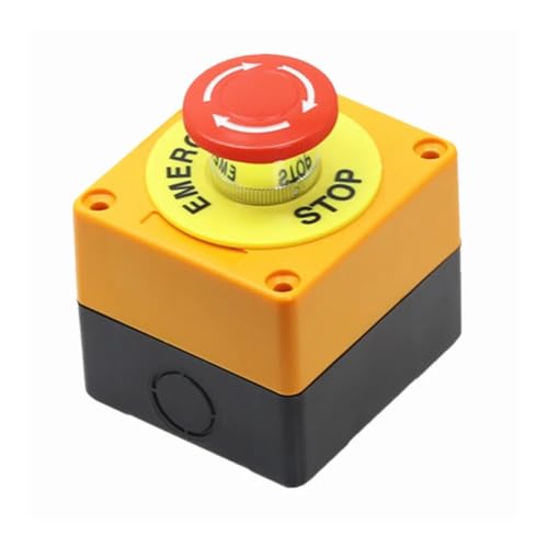 1PCS Shell Red Sign Push Button Switch DPST Mushroom Emergency Stop Button AC 660V 10A NO+NC LAY37-11ZS ICXLPMC 1PCS Shell Red Sign Push Button Switch DPST Mushroom Emergency Stop Button AC 660V 10A NO+NC LAY37-11ZS ICXLPMC von ICXLPMC