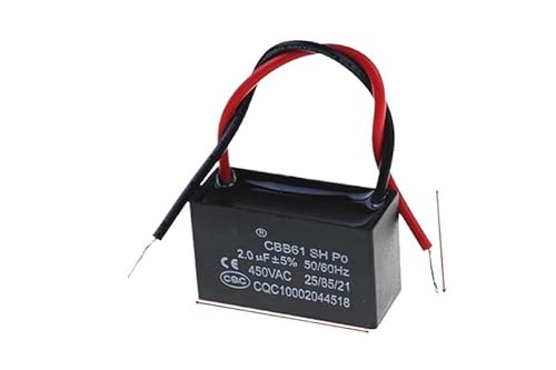 1pcs CBB61 2uF 450VAC starting capacitance AC Fan Capacitor CBB electronic starter Run Capacitor ICXLPMC von ICXLPMC
