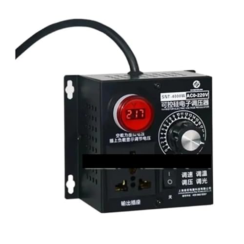 220V AC Electronic Starter Speed Regulator 4KW Adjustable SCR Voltage Regulator Fan Speed Controller Switch Thermostat Dimming ICXLPMC von ICXLPMC