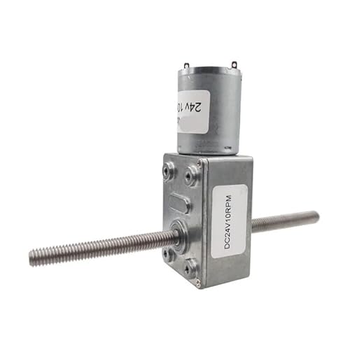 6V 12V 24V DC Worm Gear Motors with M6 Double Thread Shaft Low Speed 6RPM to 150RPM Reversible Adjustable Speed Self Lock ICXLPMC(6v 30rpm, Package B) von ICXLPMC