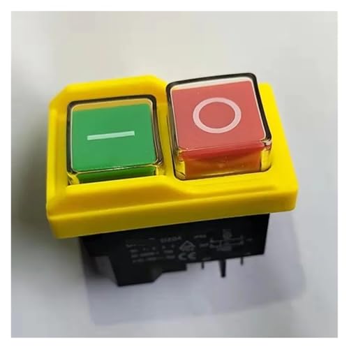DZ04 4 Pins Waterproof Electromagnetic Push Button Switches ON OFF Start Stop Switch for Grinding Machine 250VAC 8(6) A ICXLPMC von ICXLPMC