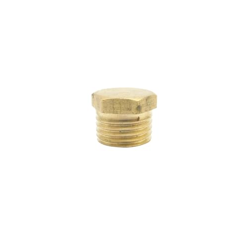 ICXLPMC 1/4" BSP Male Thread Hex Head Brass End Cap Pipe Fitting Coupler Connector Adapter for Water Fuel Gas ICXLPMC 1/4" BSP Male Thread Hex Head Brass End Cap Pipe Fitting Coupler Connector Adapter for Water Fuel Gas von ICXLPMC