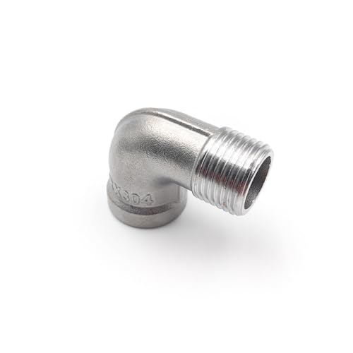 ICXLPMC 1pc 90FM 1/4" BSP Elbow Butt Adapter 304 Stainless Steel Pipe Fittings Suitable Home Piping ICXLPMC 1pc 90FM 1/4" BSP Elbow Butt Adapter 304 Stainless Steel Pipe Fittings Suitable Home Piping von ICXLPMC