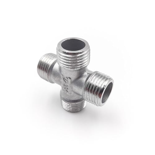 ICXLPMC 1pc External 4-Way 3/8" BSP Elbow Butt Adapter 304 Stainless Steel Pipe Fittings Suitable Home Piping ICXLPMC 1pc External 4-Way 3/8" BSP Elbow Butt Adapter 304 Stainless Steel Pipe Fittings Suitable Home Piping von ICXLPMC