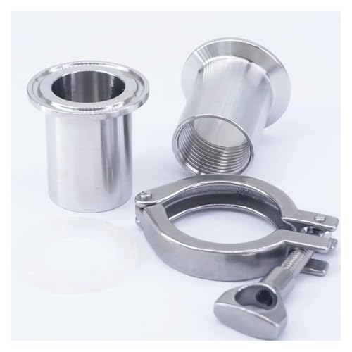 ICXLPMC Set Female Ferrule Fitting+Clamp+Gasket 3/4" NPT Female x1.5 Tri Clamp 304 Stainless Fitting von ICXLPMC