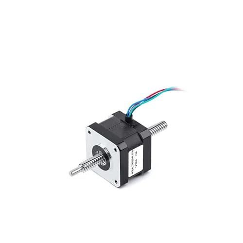 NEMA 17 34mm Non-captive stepper electronic starter 0.22Nm 1.0A with machined M5 thread end Tr8*8 lead screw ICXLPMC(200mm Tr8-4) von ICXLPMC