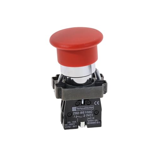 Red Sign Momentary Mushroom Push Button Switch 1 NC XB2-BC42 ICXLPMC Red Sign Momentary Mushroom Push Button Switch 1 NC XB2-BC42 ICXLPMC von ICXLPMC
