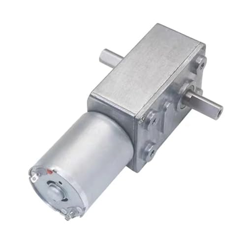 ZGY370 Worm Gear Double Shaft electronic Anlasser DC 6/12/24V High Torque Worm Reversible Reversed Reduction Self-lock Metal Geared Gear Box ICXLPMC(18RPM, 24V) von ICXLPMC