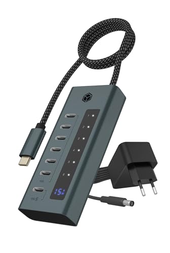 ICY BOX USB 3.2 Gen 2 (3.1 Gen 2) Type-C 10000 Mbit/s, IB-HUB1457-C31 von ICY BOX
