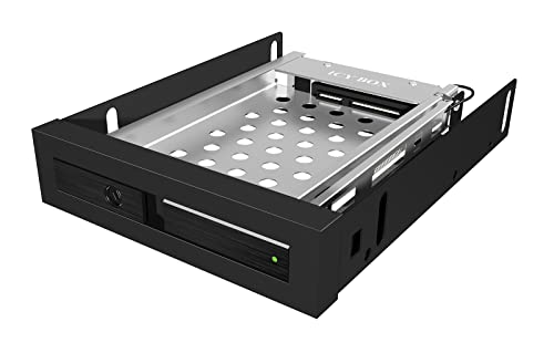 ICY BOX HDD & SSD Wechselrahmen, 1x 2,5 Zoll in 1x 3,5 Zoll Schacht mit Fronttür, SATA, Metall, Schwarz ICY BOX HDD & SSD Wechselrahmen, 1x 2,5 Zoll in 1x 3,5 Zoll Schacht mit Fronttür, SATA, Metall, Schwarz von ICY BOX