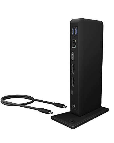 ICY BOX USB-C Docking Station (10-in-1) für 3 Monitore (2X DP & 1x HDMI), 4K 60Hz, 5-Fach USB 3.0 HUB, 85W Power Delivery, Gigabit Ethernet, Audio, Inklusive Netzteil, IB-DK2405-C von ICY BOX