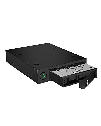 Icy Box IB-2212SSK 3,5" Wechselrahmen für 1x 2,5" (6,35 cm) SATA III/SAS II Festplatten/SSD, Voll-Metall-Design von ICY BOX