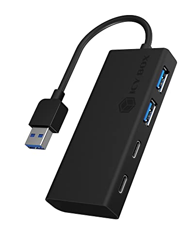 ICY BOX USB 3.0 Hub Type-A zu 2x Type-A USB Anschlüssen, IB-HUB1426-U3 von ICY BOX