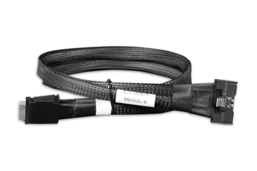 ICY DOCK MB302L-B Datenkabel - 1x MCIO SFF-TA-1016 8i zu 2x OCuLink SFF-8611 4i Länge 50cm von ICY DOCK