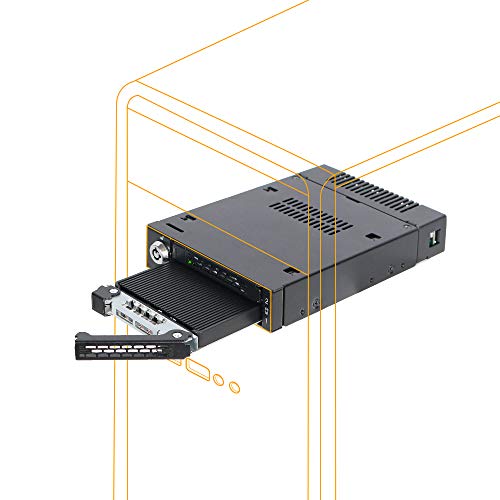 ICY DOCK ToughArmor MB834M2K-B - SSD Enclosure - M.2 - SAS - 32 Gbit/s - Hot-swap - Black von ICY DOCK