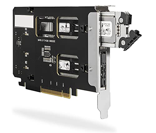 ICY DOCK Wechselrahmen/Adapterkarte für Zwei PCIe 4.0 M.2 NVMe SSDs in einem PCIe x8/x16 Slot (Bifurcation nötig) - ExpressSlot Elite MB842MP-B von ICY DOCK