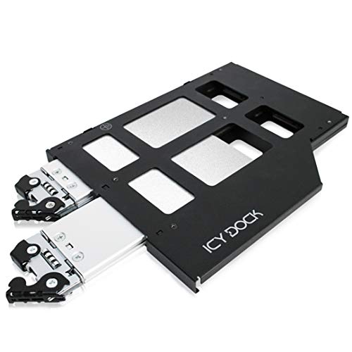 ICY DOCK 2X M.2 NVMe PCIe 4.0 SSD zu 2X OCuLink Wechselrahmen im Ultra Slim Format - ToughArmor MB852M2PO-B von ICY DOCK